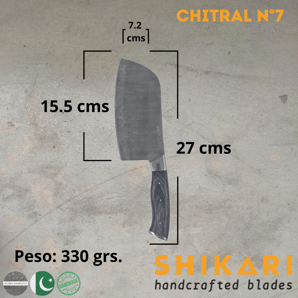 CHITRAL cuchillo chef Acero Damasco/PekkaWood