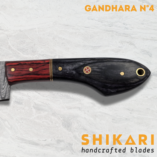 GANDHARA cuchillo chef acero damasco/Micarta