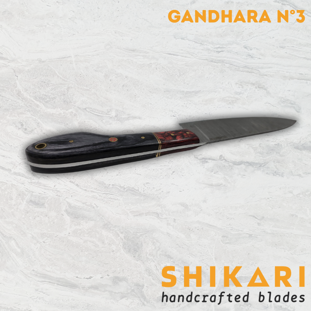GANDHARA cuchillo chef acero damasco/Micarta