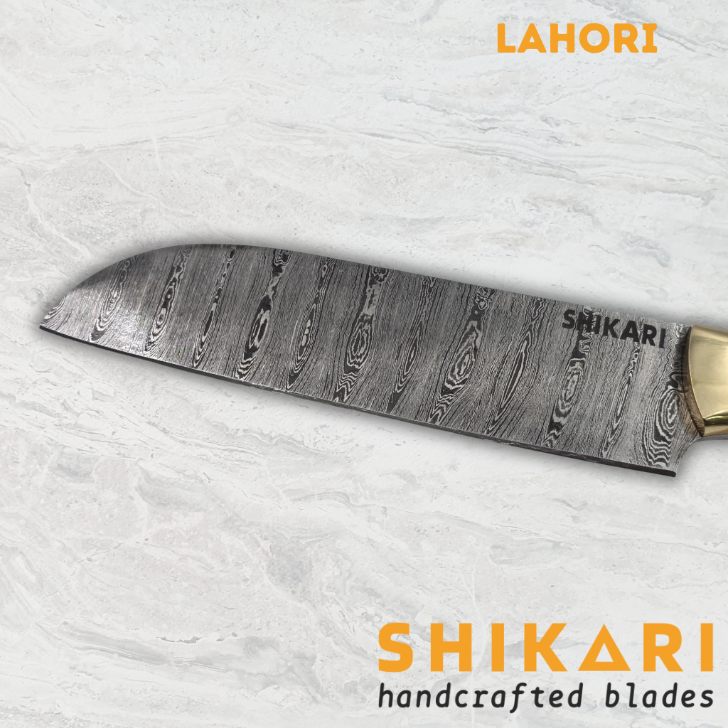 LAHORI cuchillo chef acero damasco/Wengué