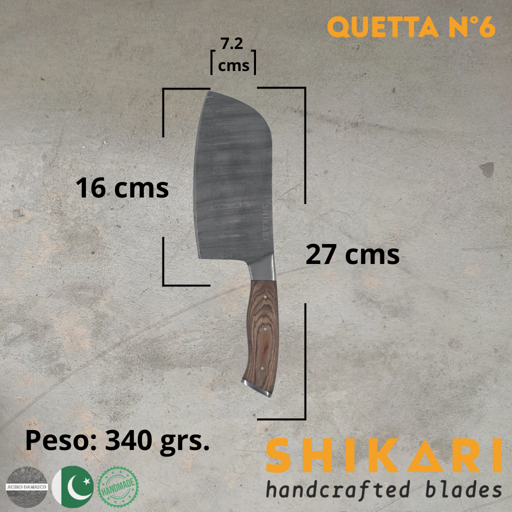 QUETTA cuchillo chef Acero Damasco/PekkaWood