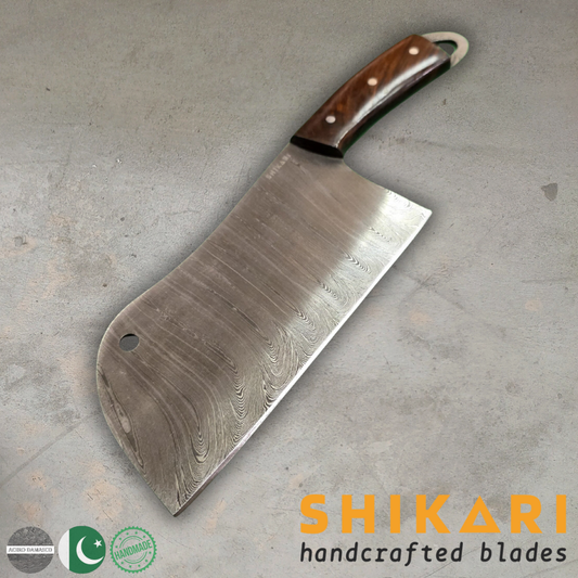 SHAMSHERR cuchillo chef acero damasco/Palo Rosa