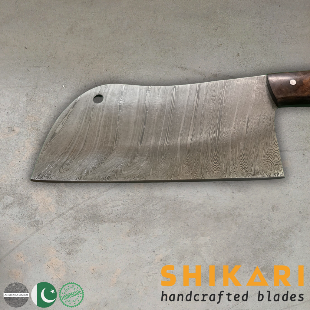 SHAMSHERR cuchillo chef acero damasco/Palo Rosa