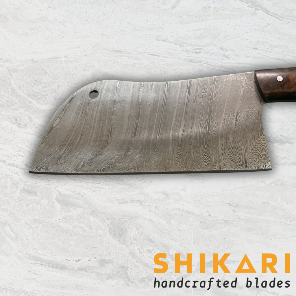 SHAMSHERR cuchillo chef acero damasco/Palo Rosa