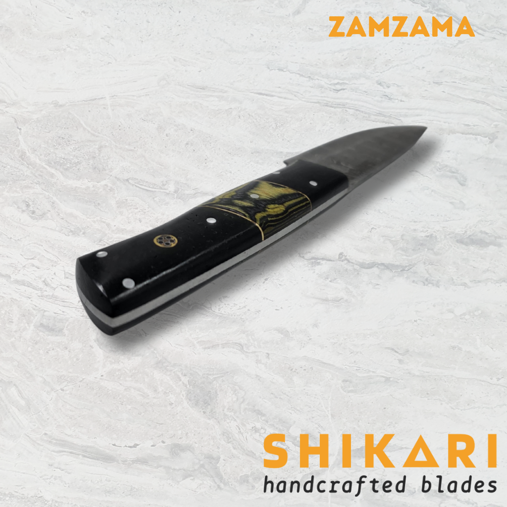 ZAMZAMA cuchillo chef acero damasco/Micarta