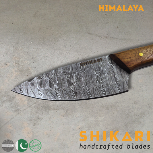 HIMALAYA cuchillo chef acero damasco/Palo Rosa