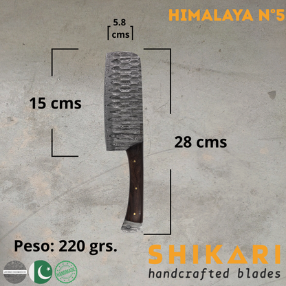 HIMALAYA cuchillo chef acero damasco/Palo Rosa