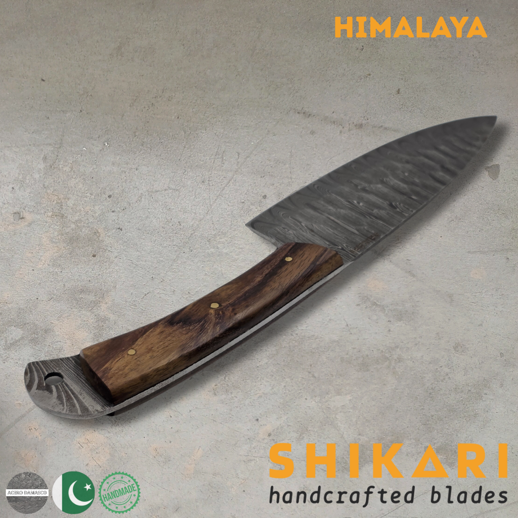 HIMALAYA cuchillo chef acero damasco/Palo Rosa