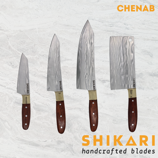 CHENAB cuchillo chef acero D2/Palo Rosa