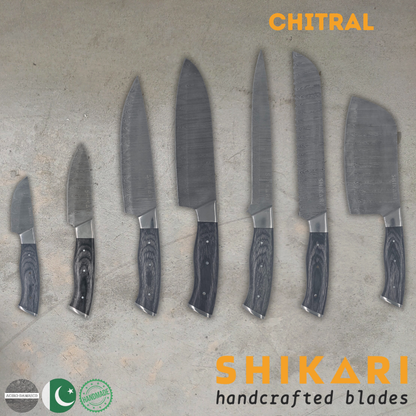 CHITRAL cuchillo chef Acero Damasco/PekkaWood