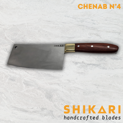 CHENAB cuchillo chef acero D2/Palo Rosa