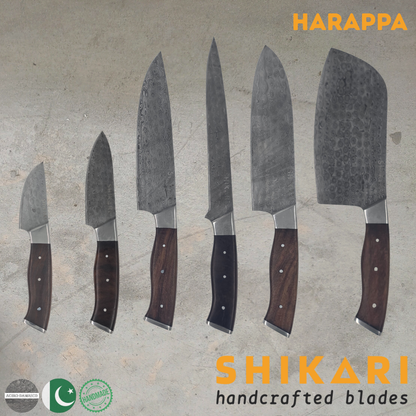 HARAPPA cuchillo chef Acero Damasco/Palo Rosa
