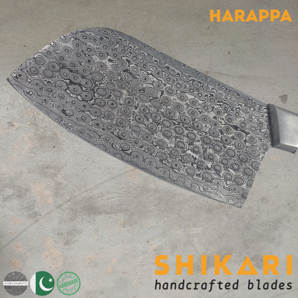 HARAPPA cuchillo chef Acero Damasco/Palo Rosa