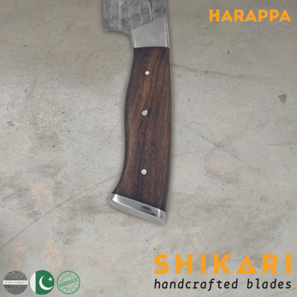 HARAPPA cuchillo chef Acero Damasco/Palo Rosa