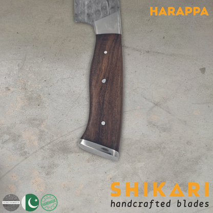 HARAPPA cuchillo chef Acero Damasco/Palo Rosa