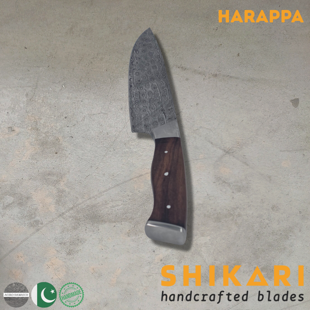 HARAPPA cuchillo chef Acero Damasco/Palo Rosa