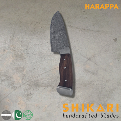 HARAPPA cuchillo chef Acero Damasco/Palo Rosa