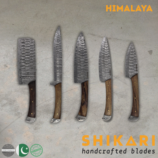 HIMALAYA cuchillo chef acero damasco/Palo Rosa