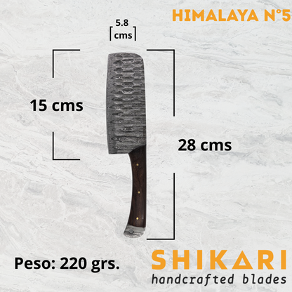 HIMALAYA cuchillo chef acero damasco/Palo Rosa