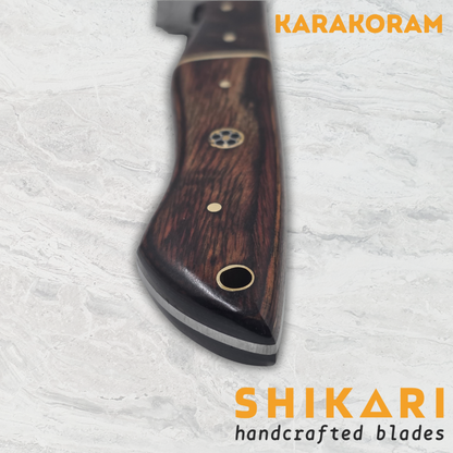 KARAKORAM cuchillo chef acero damasco/Palo Rosa