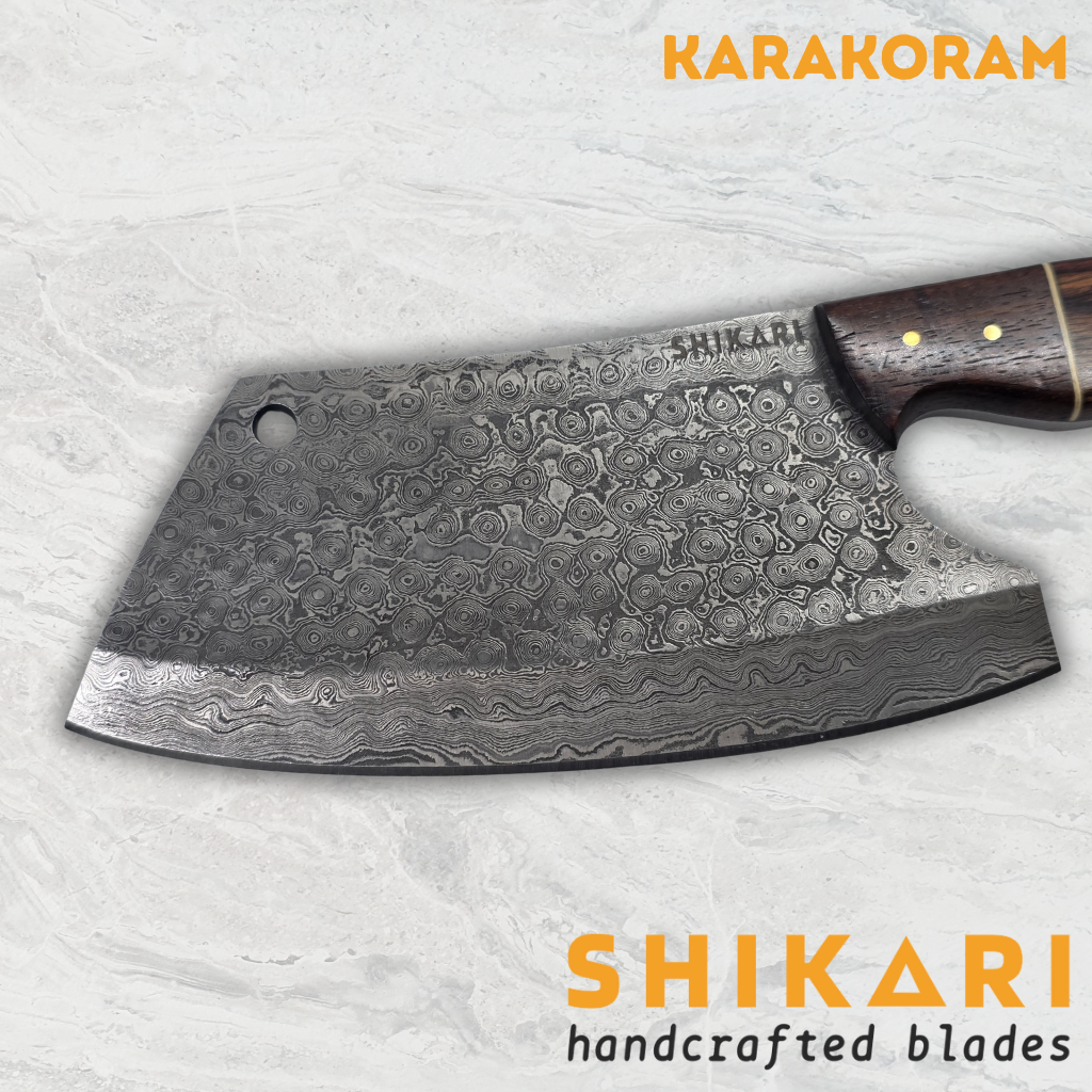 KARAKORAM cuchillo chef acero damasco/Palo Rosa