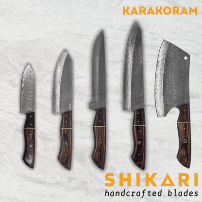 KARAKORAM cuchillo chef acero damasco/Palo Rosa