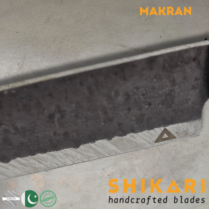 MAKRAN cuchillo Parrillero acero D2 Kurouchi/Palo Rosa