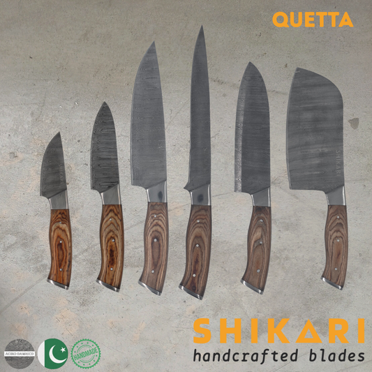 QUETTA cuchillo chef Acero Damasco/PekkaWood